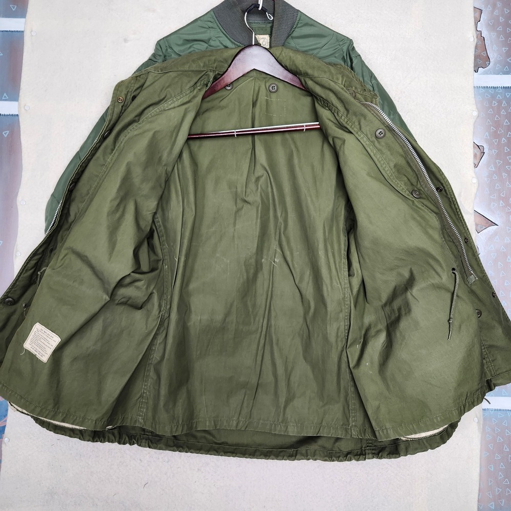 Vintage OG107 M65 Field Coat + USAF 1972 CWU-9/P Quilted Liner Jacket - Picture 14 of 16